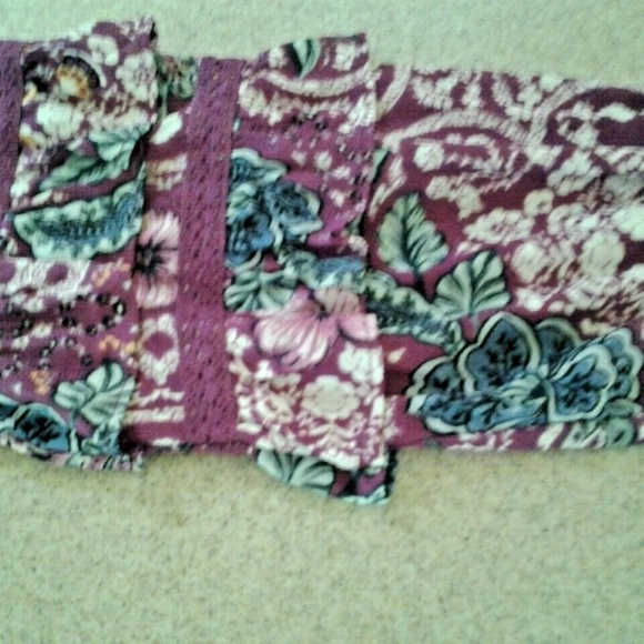 Style & Co.  Purple Floral Top - Picture 5 of 6